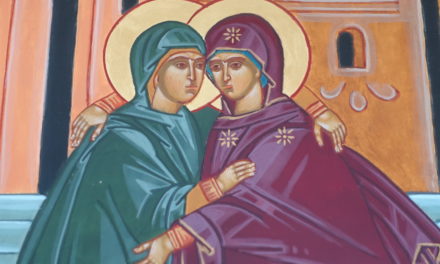 L’icône de l’ « accolade de la Mère de Dieu à Élisabeth »